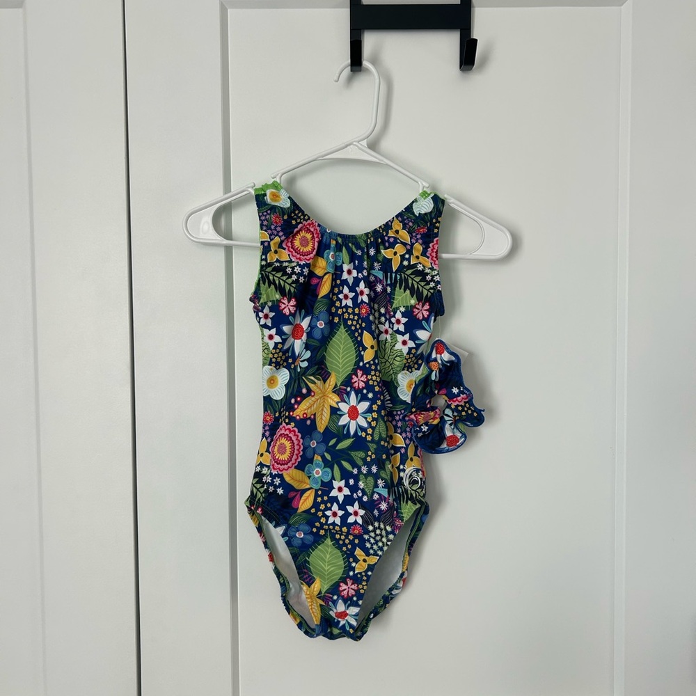 Garland Girl’s Multicolor Floral Leotard Size AS